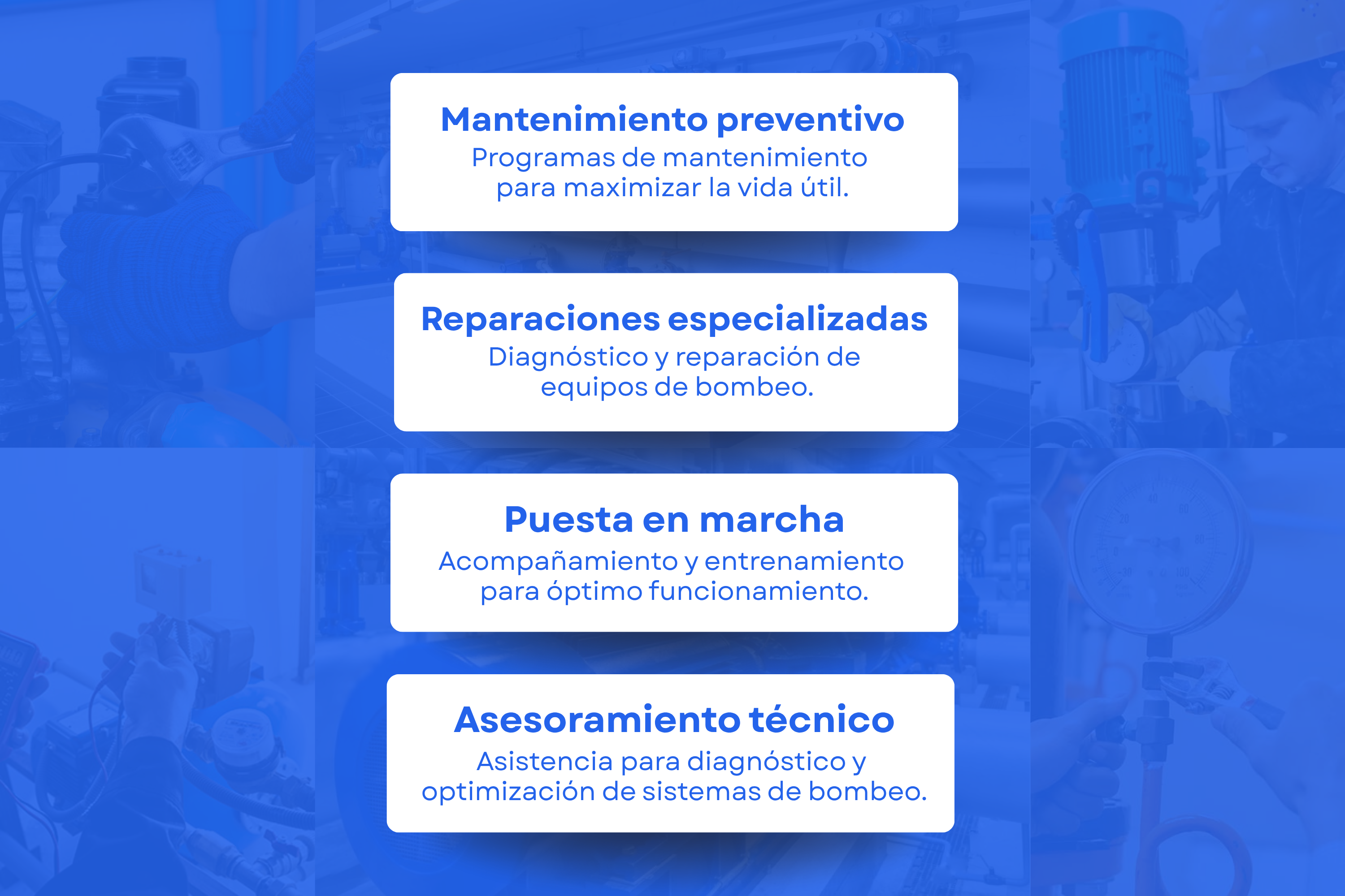 Técnico especializado trabajando en sistema de bombeo industrial